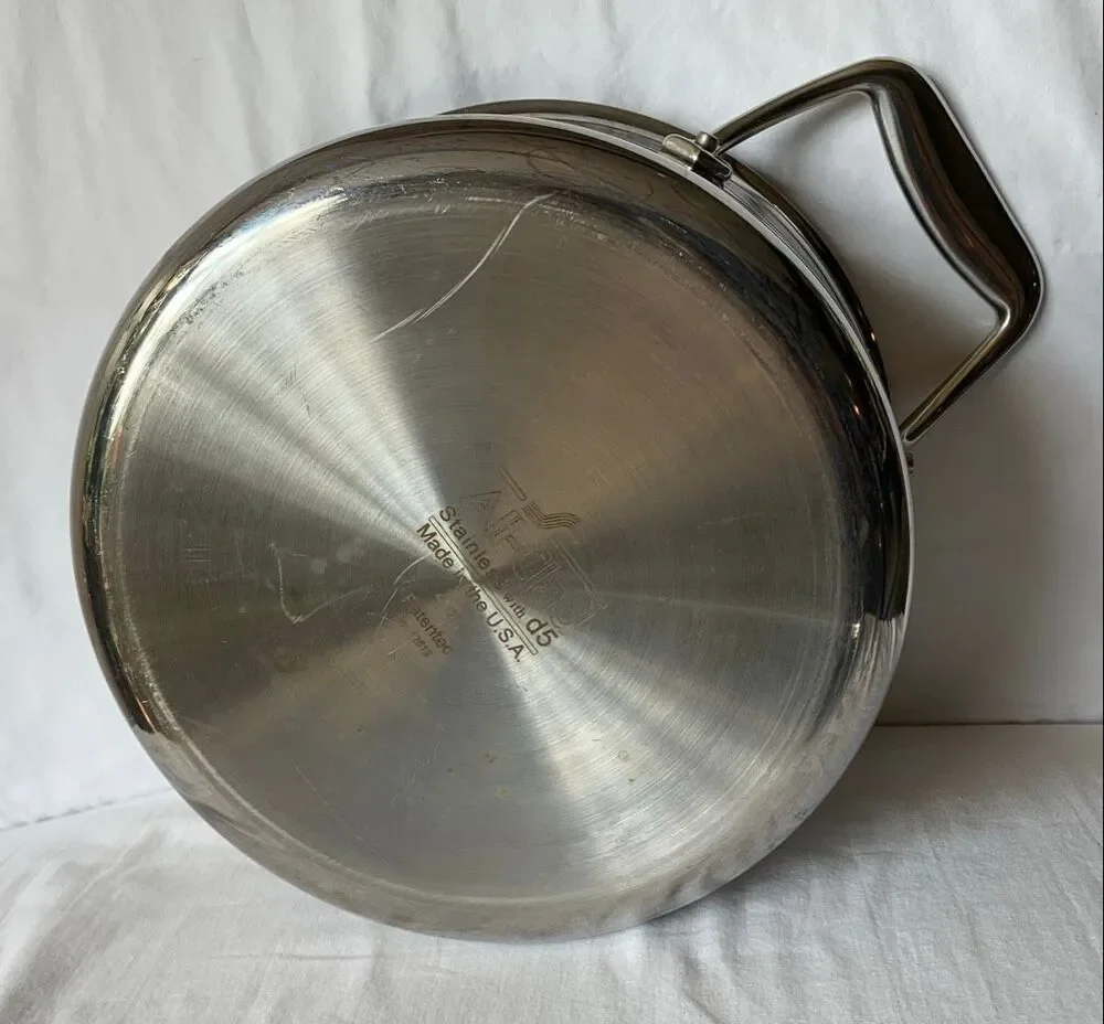 6 piece All-Clad Stainless Steel Pot Pan with Lids SET